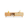 Haygashen Rattan TV Stand, Oak | DodiTec WC1