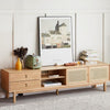 Haygashen Rattan TV Stand, Oak | DodiTec WC1