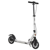 DodiOnline Teen/Adults Aluminium Folding Kick Scooter w/ Shock Mitigation System Silver