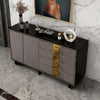 IS82 Large Sideboard, Grey & Gold, Clearance | DodiTec WC1