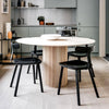 Ivar Round Dining Table, Oak | DodiTec WC1