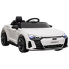 DodiOnline Audi Licensed 12V Kids Electric Ride-On, with Remote Control, Suspension System, Lights, Music, Motor - White