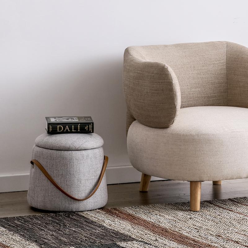 K52 Grey Kid Footstool | DodiTec WC1