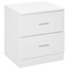 DodiOnline Bedside Table with 2 Drawers, Modern Nightstand, Cabinet Drawers Side Storage Unit for Bedroom, Living Room