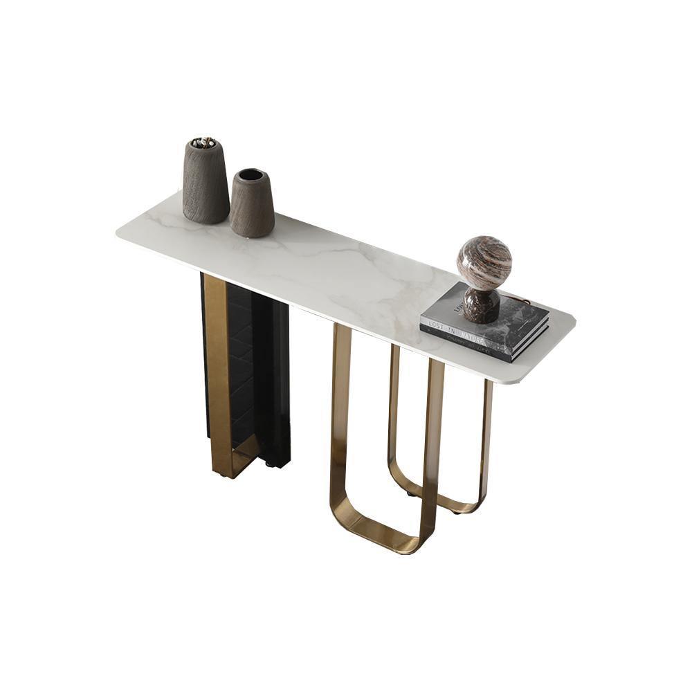 Kave Console Table, Gold And Black | DodiTec WC1