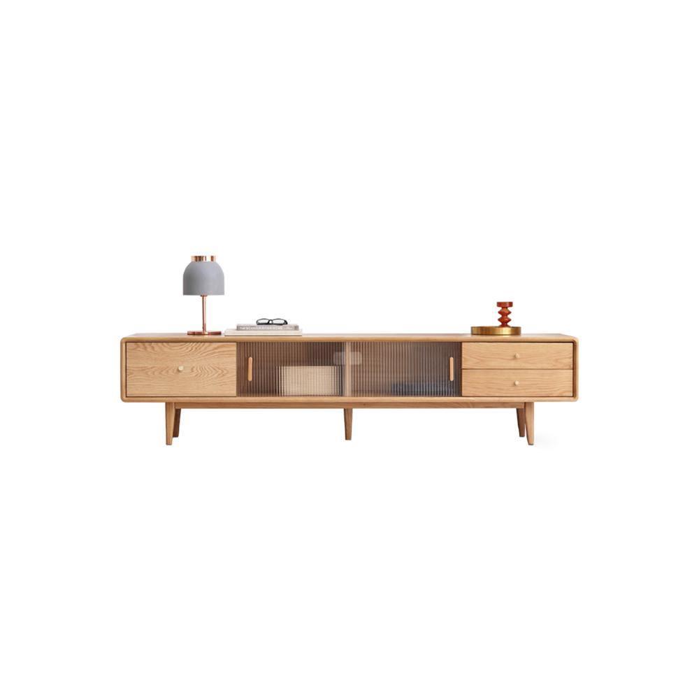 Kerry Mini TV Stand, Light Oak | DodiTec WC1