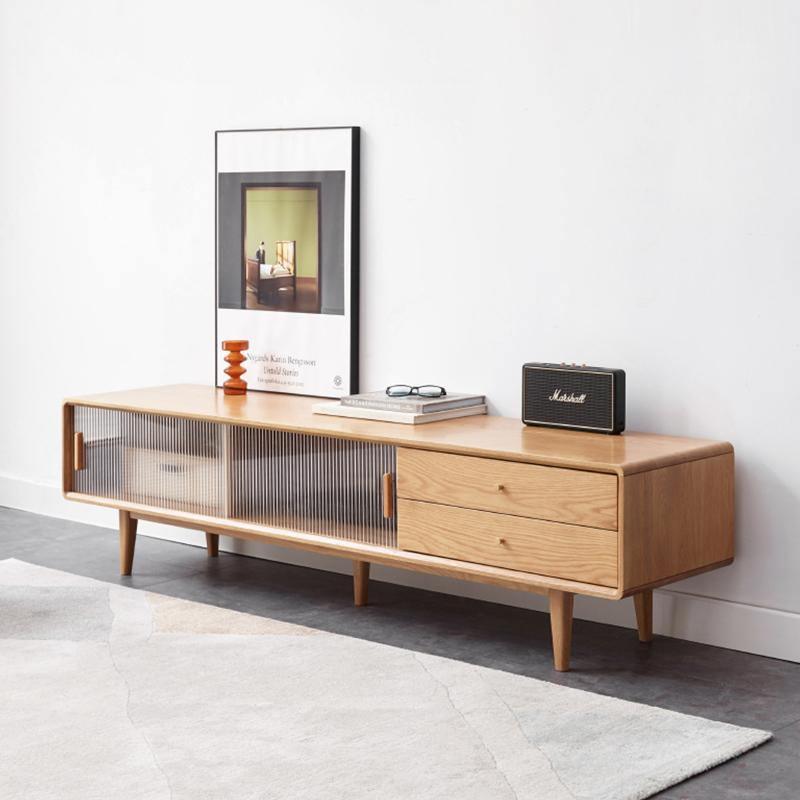 Kerry Mini TV Stand, Light Oak | DodiTec WC1