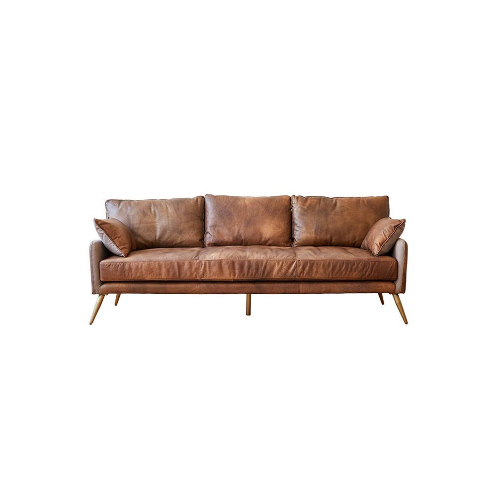 Luna Three Seaters Sofa, Italian Genuine Leather | DodiTec WC1