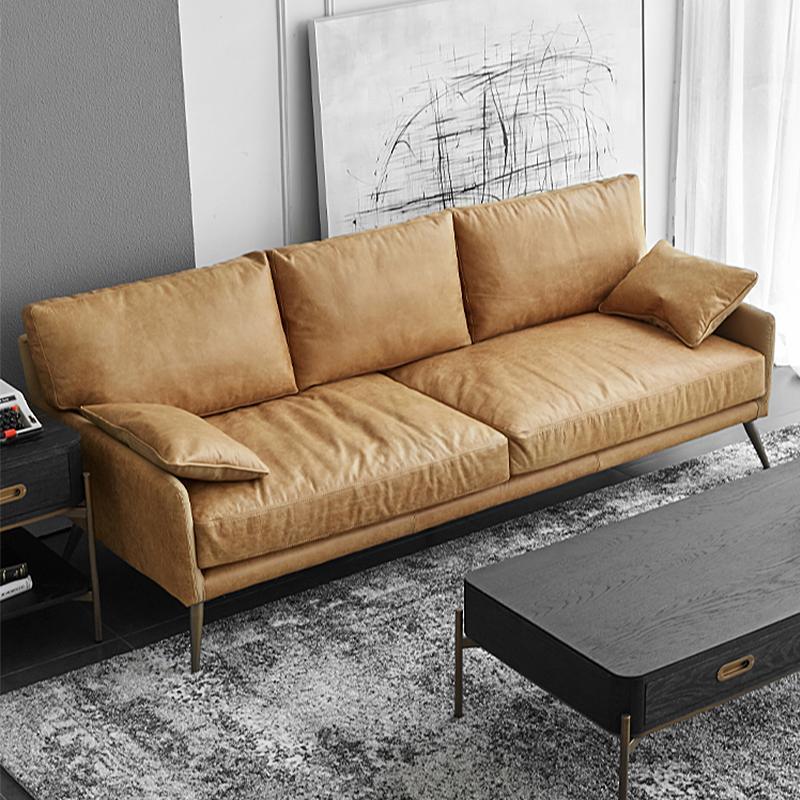 Luna Three Seaters Sofa, Italian Genuine Leather | DodiTec WC1