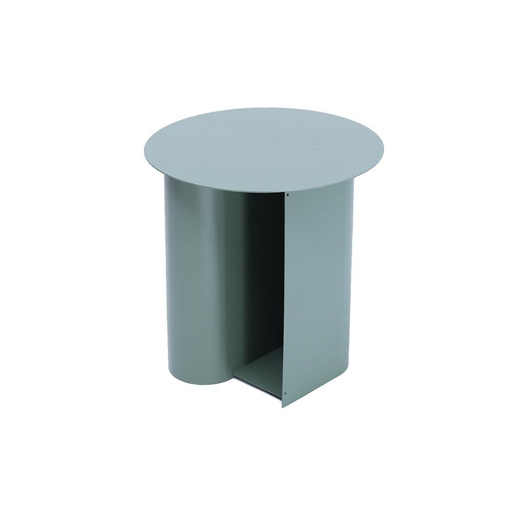 M39 Green Side Table With Side Storage | DodiTec WC1