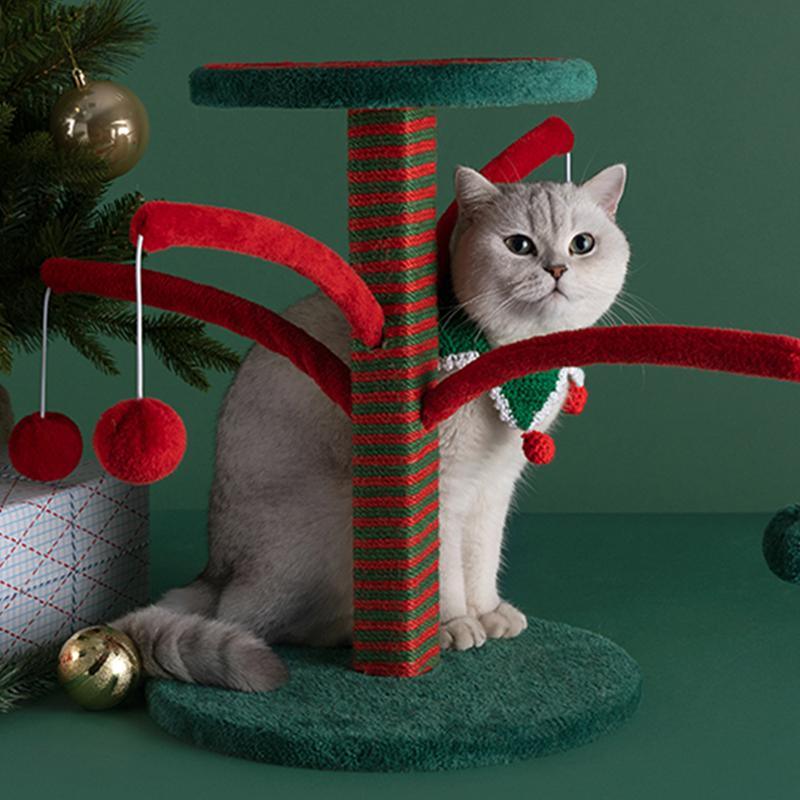 NA62 Pet Furniture Cat Kitten Christmas Tree, Scratcher Tree | DodiTec WC1