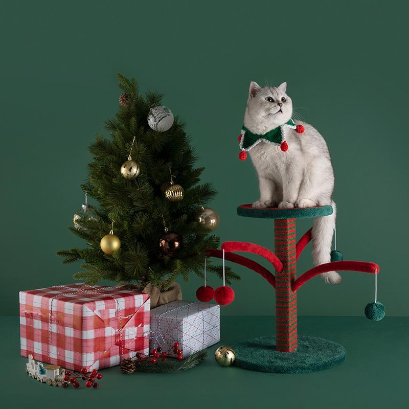 NA62 Pet Furniture Cat Kitten Christmas Tree, Scratcher Tree | DodiTec WC1