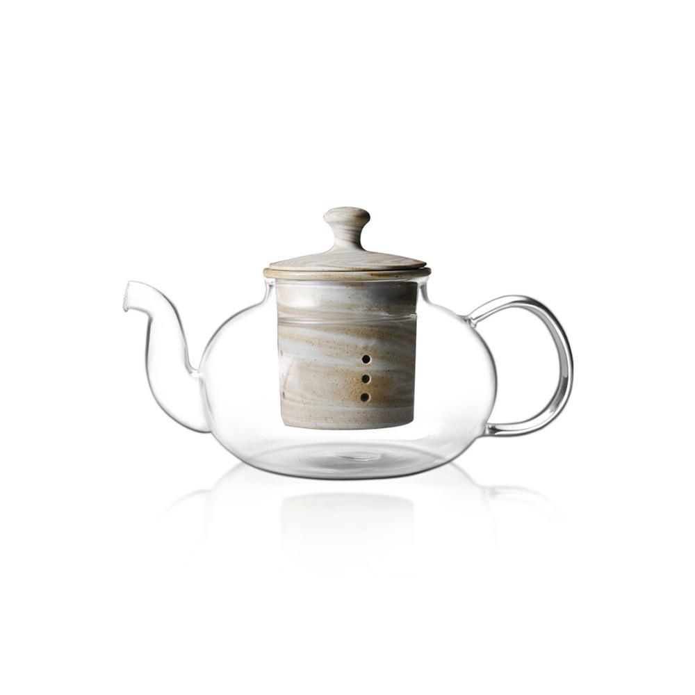 NL01 A Set of Tea Pot And Four Tea Glasses, Glassware | DodiTec WC1