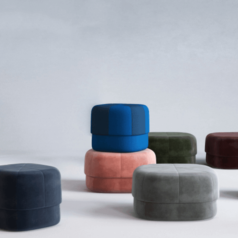 Norman Copenhagen Circus Pouf, Footstool | DodiTec WC1