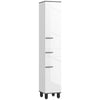 DodiOnline 190cm Slim Bathroom Storage Cabinet - White