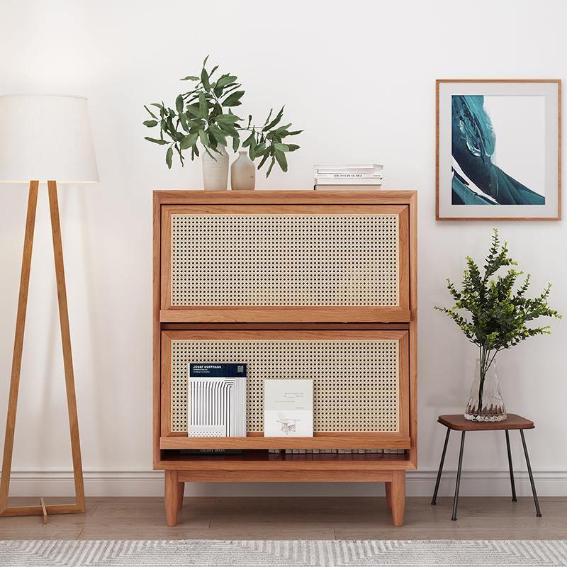 Pavia Cabinet, Rattan & Wood | DodiTec WC1