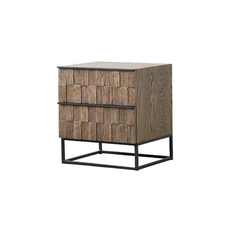 Pine Bedside Table, Oak | DodiTec WC1