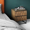 Pine Bedside Table, Oak | DodiTec WC1