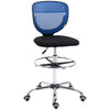 Vinsetto Drafting Chair, Swivel Office Draughtsman Chair, Mesh Standing Desk Chair with Adjustable Foot Ring, Armless, Dark Blue