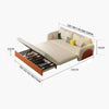 Sibyl Two Seater Sofa Bed-DodiTec WC1