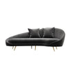 Slender Modern Curved Three Seater Sofa | DodiTec WC1