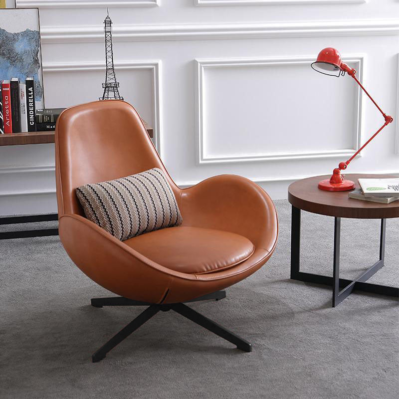 Snail Armchair, Brown Leather | DodiTec WC1