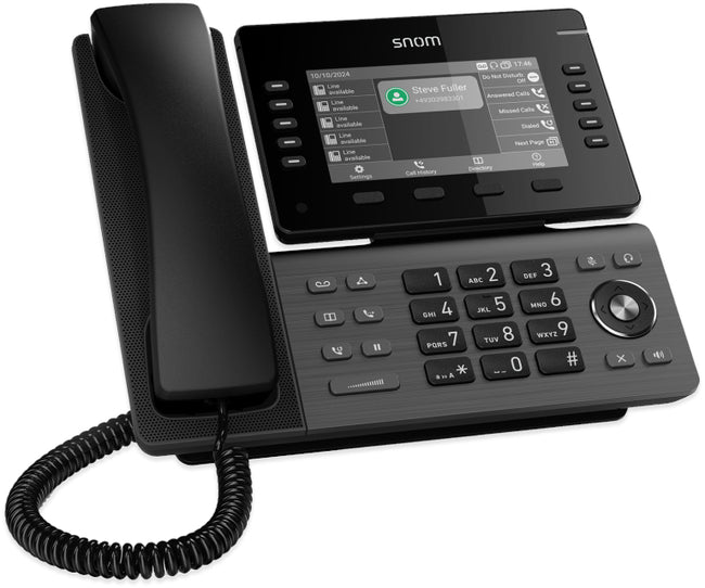 Snom D815W IP Desk Phone with colour screen, 8 BLF keys (40 keys over 4 pages) no PSU