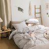 ST214 Linen Duvet Cover + Bed Sheet + 2 Pillowcases, King | DodiTec WC1