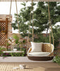 SU121 Swing Hanging Hammock, Outdoor Furniture, Brown Rattan | DodiTec WC1