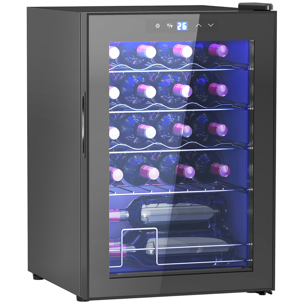 DodiOnline 20 Bottle 5-18? Countertop Wine Fridge - Black