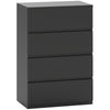 DodiOnline Chest of Drawers, 4-Drawer Storage Cabinets, Modern Dresser, Storage Drawer Unit for Bedroom