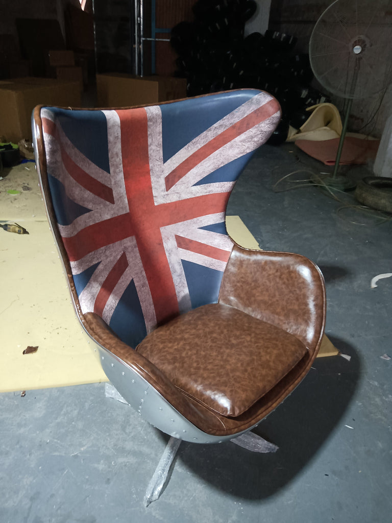 Aviator Office Chair, Aluminium Shell-DodiTec WC1