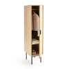 Uno G4 Single Rattan Wardrobe, Oak | DodiTec WC1