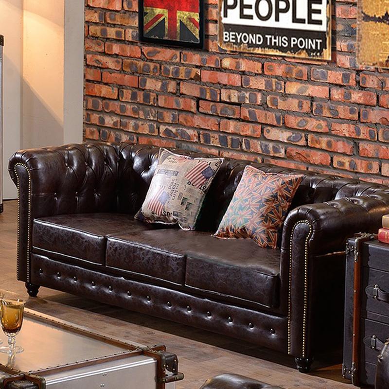 Vintage Chesterfield Three Seater Sofa | DodiTec WC1