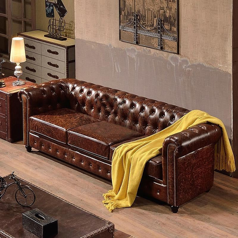 Vintage Chesterfield Three Seater Sofa | DodiTec WC1