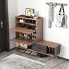 WR532 Shoe Storage, Wood & Black | DodiTec WC1