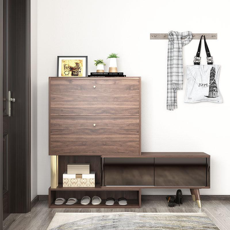 WR532 Shoe Storage, Wood & Black | DodiTec WC1