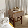 Wren Rattan Side Table, Bedside Table | DodiTec WC1