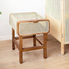 Wren Rattan Side Table, Bedside Table | DodiTec WC1