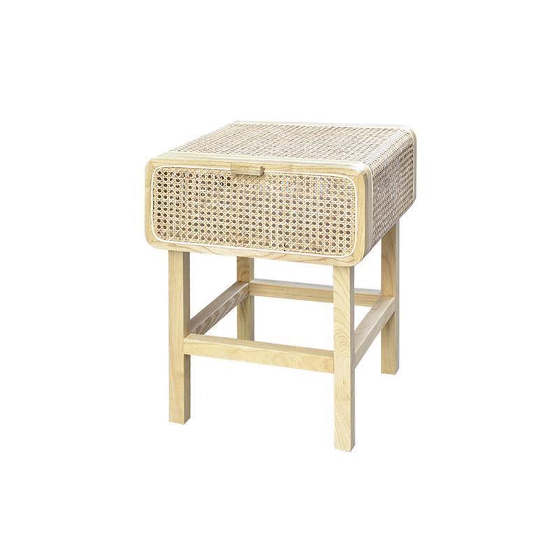 Wren Rattan Side Table, Bedside Table | DodiTec WC1