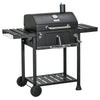 DodiOnline Adjustable Charcoal Pan BBQ, with Thermometer and Warming Rack