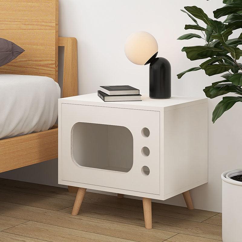 Durame Bedside Table With Pet House, Cat House- | Get A Free Side Table Today