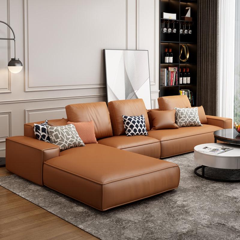 Nevaeh Three Seater Corner Sofa, Leathaire- | Get A Free Side Table Today