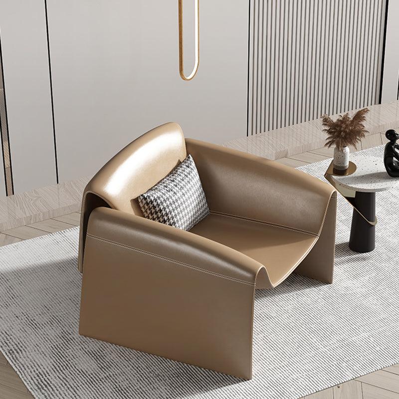 U Shape Armchair, Leather- | Get A Free Side Table Today