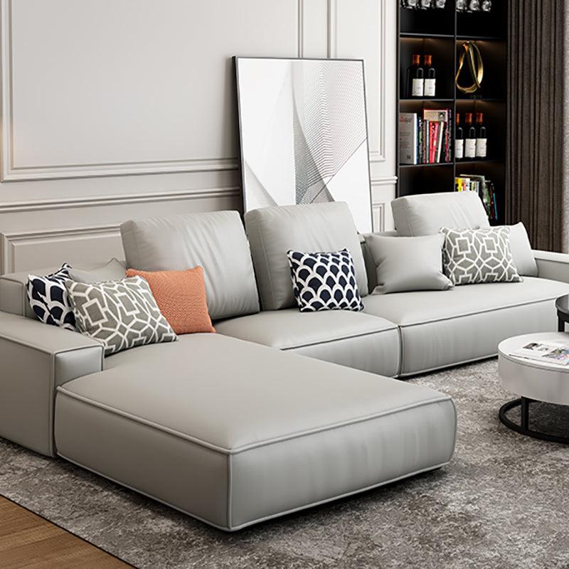 Nevaeh Three Seater Corner Sofa, Leathaire- | Get A Free Side Table Today