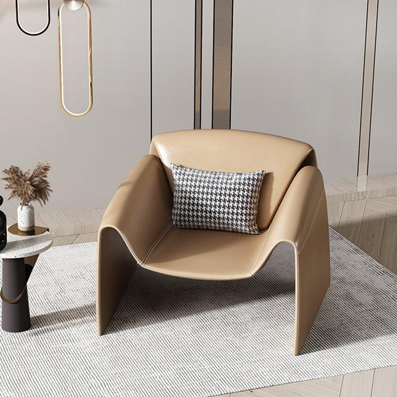 U Shape Armchair, Leather- | Get A Free Side Table Today