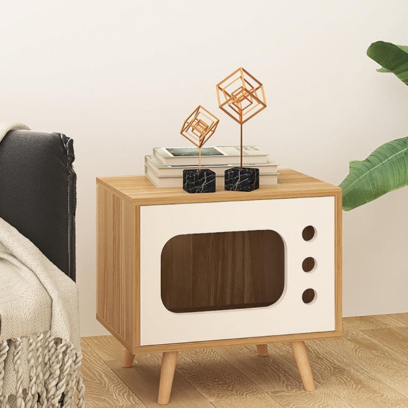 Durame Bedside Table With Pet House, Cat House- | Get A Free Side Table Today