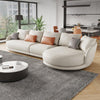 Otis Round Three Seater Corner Sofa, Leathaire- | Get A Free Side Table Today