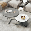 Morden Stone Round Nesting Coffee Table- | Get A Free Side Table Today