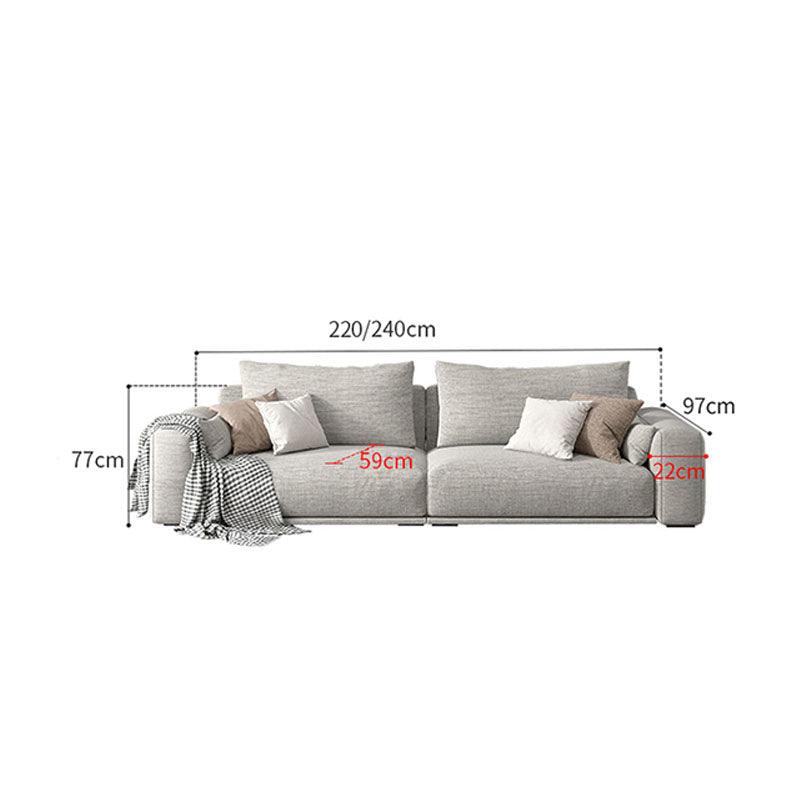 Frances Three Seater Corner Sofa, Cotton Linen - Weilai Concept